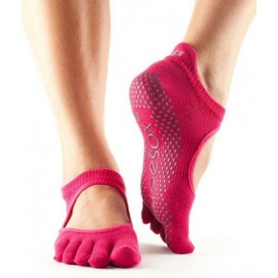 ToeSox BELLARINA prstové protiskluzové ponožky FUCHSIA – Zboží Mobilmania