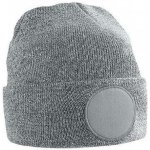 Beechfield beanie z akrylu s kruhovou plochou pro potisk či výšivku šedá melír CB446 – Hledejceny.cz