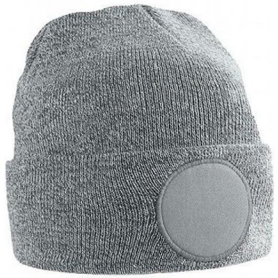 Beechfield beanie z akrylu s kruhovou plochou pro potisk či výšivku šedá melír CB446 – Hledejceny.cz