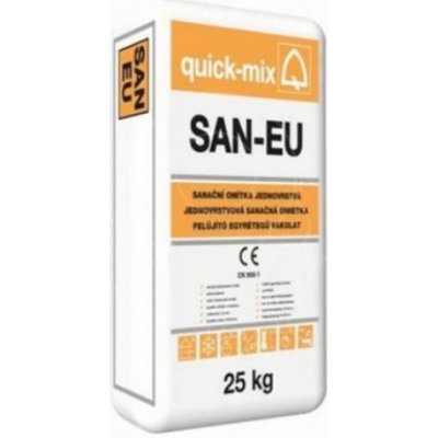 Omítka sanační jednovrstvá Quick-mix SAN-EU – 25 kg – Zboží Mobilmania
