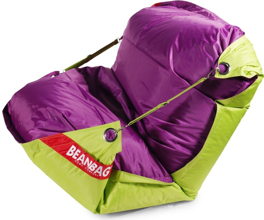 BeanBag 189x140 duo limet purple