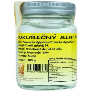 Natural Jihlava KUKUŘIČNÝ SIRUP 540 g