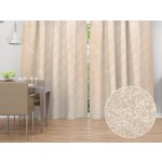 Biante Dekorační závěs TF-097 Venezia pudrově béžový - š. 150 cm 150x160 cm – Hledejceny.cz
