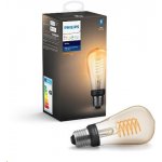 Philips Hue Filament BT LED žárovka E27 ST64 9W teplá bílá chytrá LED žárovka 600 lm 2200 K stmívatelná – Zboží Mobilmania
