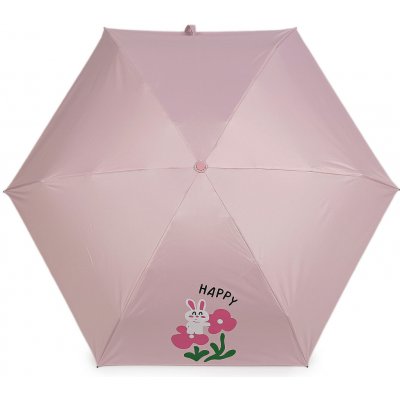 Dívčí mini skládací deštník květy 1 pudrová – Hledejceny.cz