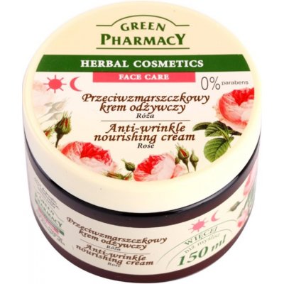 Green Pharmacy Face Care Rose výživný protivráskový krém (0% Parabens) 150 ml