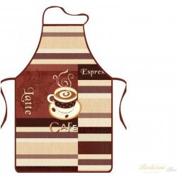 Praktik textil zástěra Cafe latte