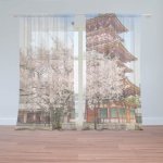 Sablio Záclony Čínská věžička: 2ks 150x250cm – Hledejceny.cz