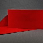 Obálka barevná DL 220 x 110 mm- červená – Zboží Živě