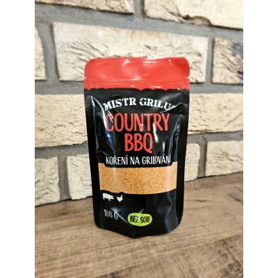 Mistr grilu Grilovací koření BEZ SOLI Country BBQ 100 g – Zboží Dáma