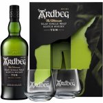 Ardbeg 10y 46% 0,7 l (dárkové balení 2 sklenice) – Hledejceny.cz