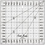 Donwei Rastrové pravítko na patchwork, látky DONWEI M1616 BK, černý popis, 16x16cm – Zboží Dáma