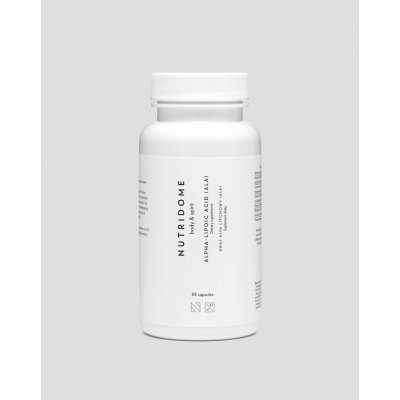 Nutridome Kyselina alfa-lipoová ALA podporující metabolismus glukózy 60 ks – Hledejceny.cz