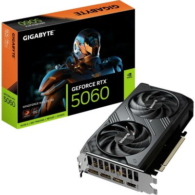 Gigabyte GeForce RTX 5060 WINDFORCE MAX OC 8GB GDDR7 GV-N5060WF2MAX OC-8GD – Hledejceny.cz