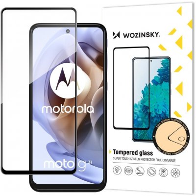 Wozinsky Super odolné tvrzené sklo Full Glue pro Motorola Moto G41 / G31 černé 9145576245729 – Zboží Živě