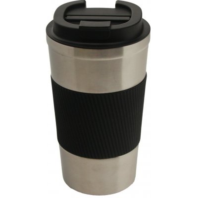 Pro Tech shop nerezový termohrnek s protiskluzovým silikonovým pásem 500 ml černý – Hledejceny.cz
