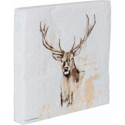 Ubrousek 33x33cm Jelen kresba – Zboží Mobilmania