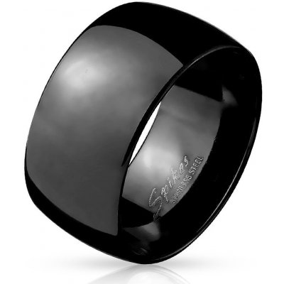 Šperky4U Pánský černý ocelový prsten OPR1657