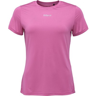 Dámské běžecké triko Fitforce TEORA Vínová Stříbrná – Zboží Dáma