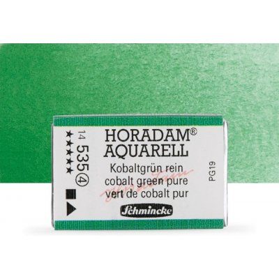 Schmincke Horadam akvarelové barvy v celé pánvičce 535 kobaltově zelená pure – Hledejceny.cz