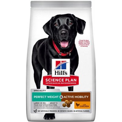 Hill’s Science Plan Adult Perfect Weight & Active Mobility Large Breed 12 kg – Hledejceny.cz