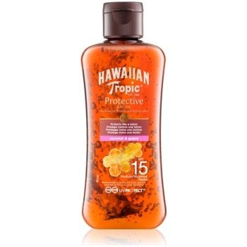 Hawaiian Tropic Protective voděodolný ochranný suchý olej na opalování Coconut & Guava SPF15 100 ml