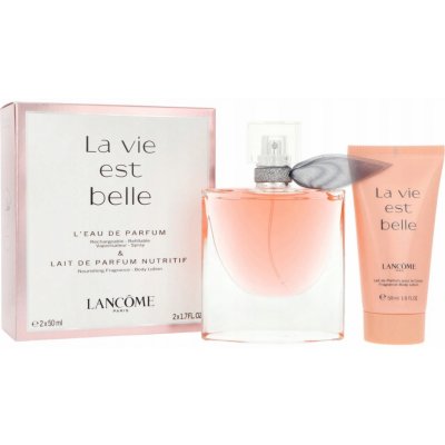 Lancôme La Vie Est Belle EDP 50 ml + EDP 50 ml + tělové mléko 50 ml pro ženy dárková sada – Zboží Mobilmania