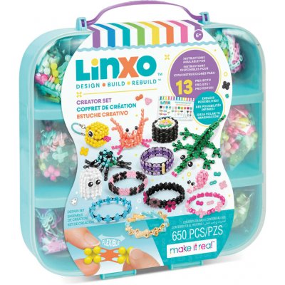 MAKE IT REAL LinXo Velká kreativní sada 650ks v úložném boxu – Hledejceny.cz