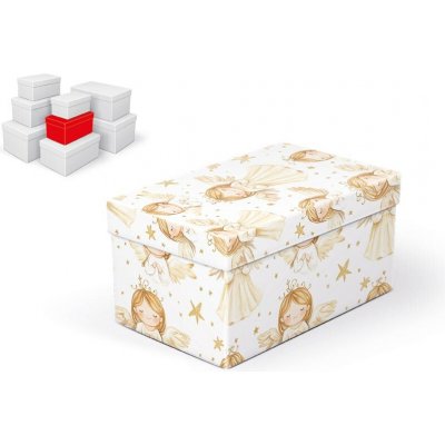 Krabice dárková vánoční B-V011-C 20x12x10cm – Zboží Mobilmania