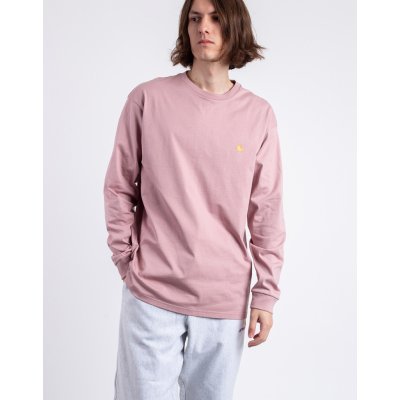 Carhartt WIP L/S Chase T-Shirt Glassy Pink Gold