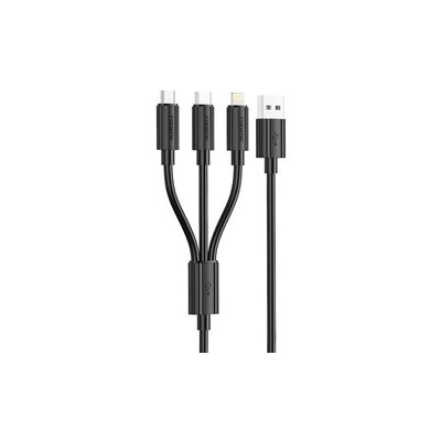 Foneng XS07 USB 3v1 (USB C, Micro USB, Lighting) 1,2m – Zboží Živě
