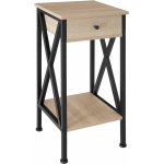 tectake 404452 odkládací stolek dayton 35x35x70,5cm - industrial světlé dřevo, dub sonoma – Hledejceny.cz