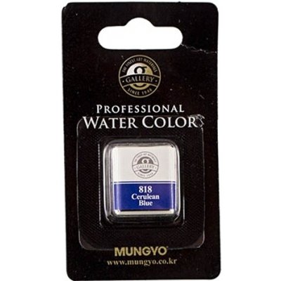 Mungyo akvarelová barva v půlpánvičce 818 Cerulean Blue – Hledejceny.cz