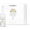 Vlasová regenerace Goldwell Dualsenses Rich Repair intenzivní obnovující sérum pro suché a poškozené vlasy Color Protection 12 x 18 ml