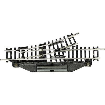 Fleischmann 22249 kolej N (bez uložení) výhybka, elektrická, levá 104.2 mm 24 ° 194.6 mm 1 ks – Zboží Dáma