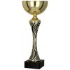 Pohár a trofej Kovový pohár Zlato-černý 24,5 cm 8 cm