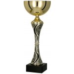 Kovový pohár Zlato-černý 32 cm 12 cm – Zboží Mobilmania
