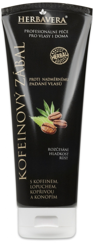 Herbavera vlasový zábal kofeinový proti nadměrnému padání vlasů 250 ml od  149 Kč - Heureka.cz