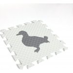 Toyformat Pěnový koberec Maxi Eva s obrázky Šedo-bílá- Husa 202778 – Zboží Dáma