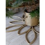 Bronzový antik kovový stojan na vánoční stromek Christmas Tree - Ø 50*11 cm – Zboží Dáma