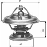 Termostat, chladivo GATES TH12680G1