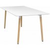 Jídelní stůl IDEA Nábytek Jídelní stůl 160 x 90 QUATRO bílý