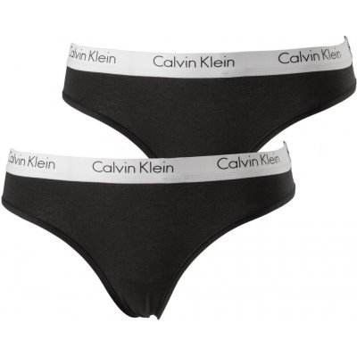 Calvin Klein Calvin Klein 2pack Tanga šedá – Zboží Dáma