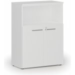 Primo Kombinovaná kancelářská skříň WHITE, 1087 x 800 x 420 mm, bílá – Zboží Dáma