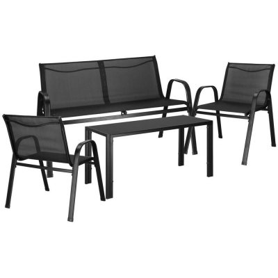 Set zahradního nábytku SPRINGOS VALENTE GF0106 černý – Hledejceny.cz
