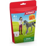 Schleich Horse Club Sada péče o koně s trakénským hříbětem 42752 – Zboží Dáma