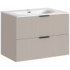Koupelnový nábytek COMAD Závěsná skříňka s umyvadlem - ADEL 82-80 cashmere, šířka 80 cm, kašmír