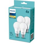 Philips žárovka LED klasik, 10W, E27, teplá bílá, 4ks – Zboží Živě