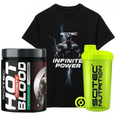 AKCE Scitec Nutrition Hot Blood Infinity 350 g + ZDARMA Šejkr 700 ml + Triko – Sleviste.cz