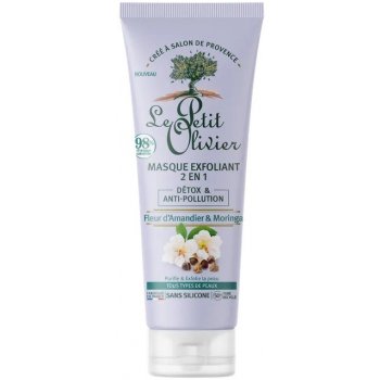 Le Petit Olivier Exfoliační maska a Peeling 2v1 Mandlový květ a Moringa 75 ml